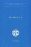 Book cover for Etudes coptes III