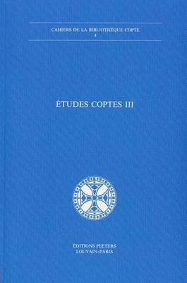 Cover of Etudes coptes III