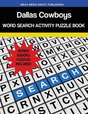 Book cover for Dallas Cowboys Word Search Activity Puzzle Book