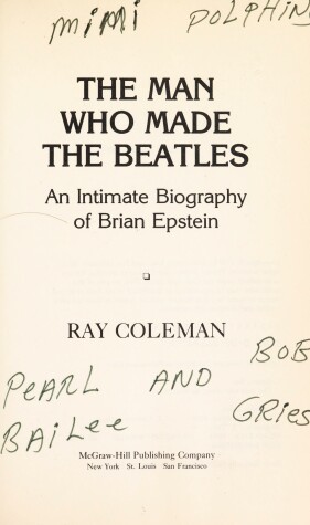 Book cover for The Man Who Made the Beatles