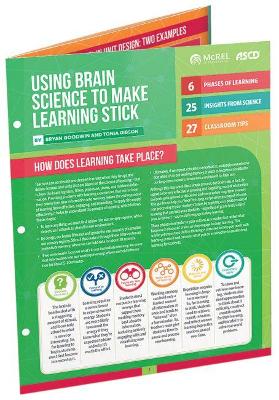 Book cover for Using Brain Science to Make Learning Stick