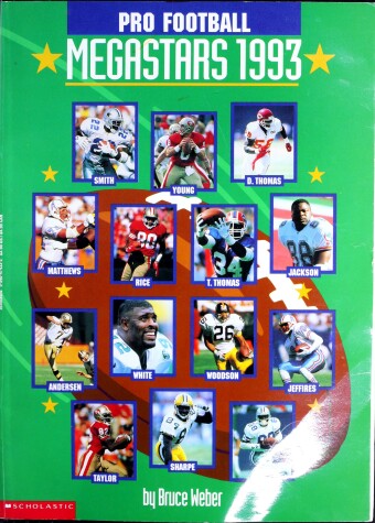 Book cover for Pro Football Megastars, Nineteen Ninety-Three