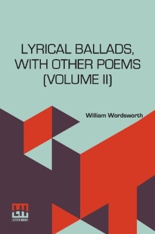 Cover of Lyrical Ballads, with Other Poems, 1800, Volume II