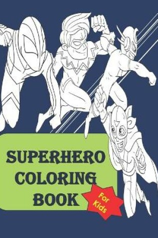 Cover of Superhero coloring book