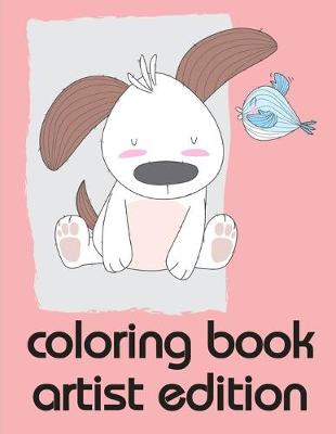 Book cover for coloring book artist edition