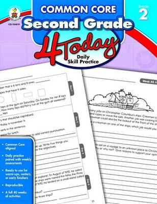 Book cover for Common Core Second Grade 4 Today