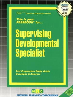 Book cover for Supervising Developmental Specialist