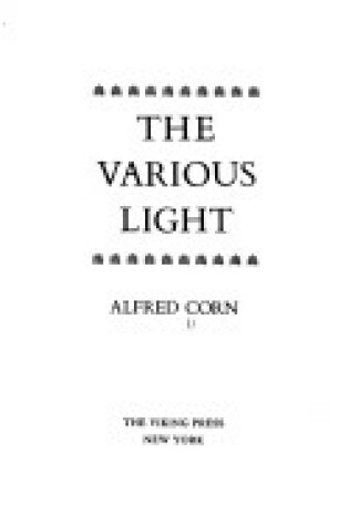 Cover of The Various Light