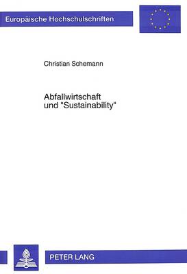 Book cover for Abfallwirtschaft Und «Sustainability»