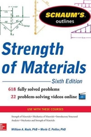 Cover of Schaum's Outline of Strength of Materials, 6ed