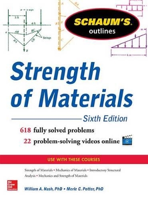 Cover of Schaum's Outline of Strength of Materials, 6ed