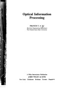Book cover for Optical Information Processing