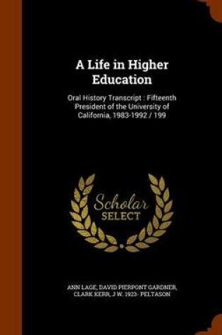 Cover of A Life in Higher Education