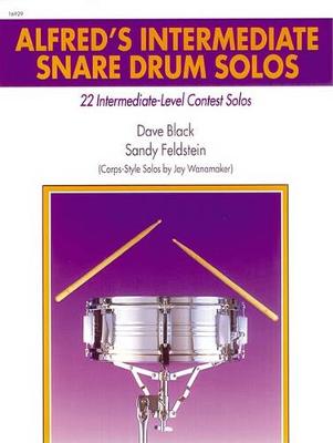 Book cover for Alfred's Intermediate Snare Drum Solos