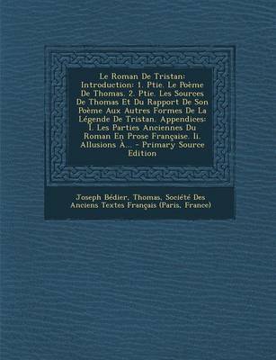 Book cover for Le Roman de Tristan