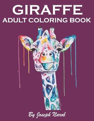 Book cover for Giraffe Adult Coloring Book