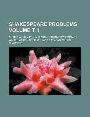 Book cover for Shakespeare Problems Volume . 1