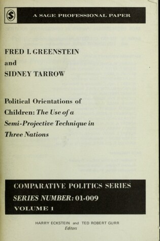 Cover of Political Orientations of Children