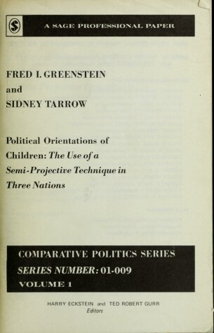 Book cover for Political Orientations of Children