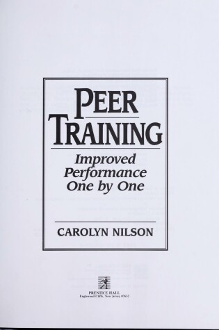 Cover of Peer Training