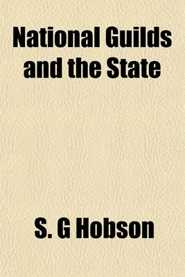 Book cover for National Guilds and the State