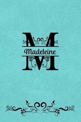 Book cover for Split Letter Personalized Name Journal - Madeleine