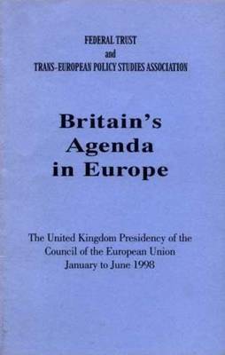 Book cover for Britain's Agenda in Europe