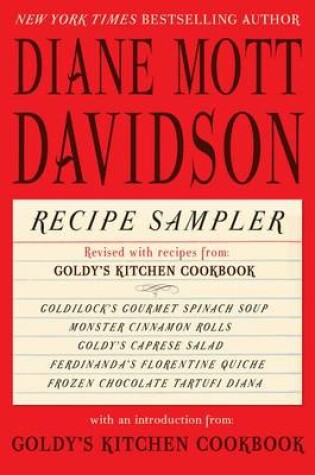 Cover of Diane Mott Davidson Recipe Sampler with an Excerpt from the Whole Enchilada