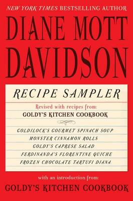 Book cover for Diane Mott Davidson Recipe Sampler with an Excerpt from the Whole Enchilada