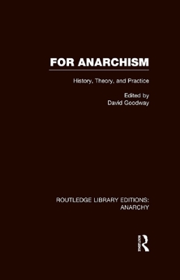 Cover of For Anarchism (RLE Anarchy)