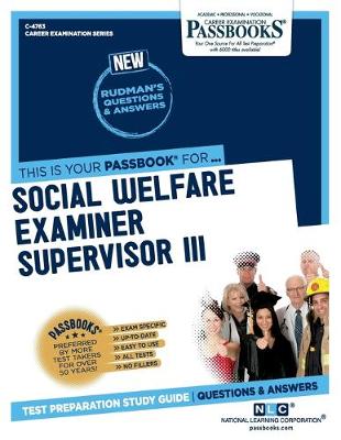 Book cover for Social Welfare Examiner Supervisor III (C-4763)