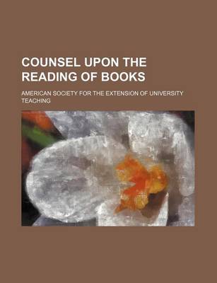 Book cover for Counsel Upon the Reading of Books