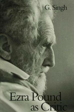 Cover of Ezra Pound as Critic