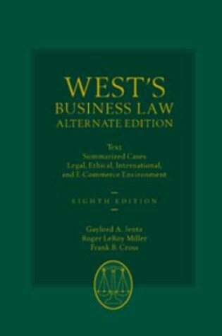 Cover of Wests Busns Law Alt Ed