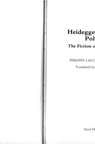 Cover of Heidegger, Politics and Art