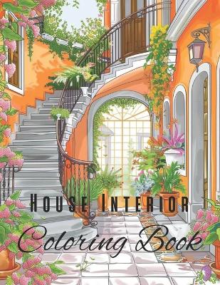 Book cover for House Interior Coloring Book 1