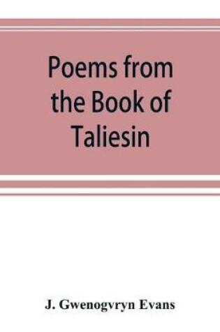 Cover of Poems from the Book of Taliesin