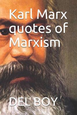 Book cover for Karl Marx quotes of Marxism