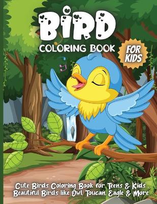 Book cover for Bird Coloring Book For Kids