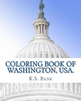Book cover for Coloring Book of Washington, USA.