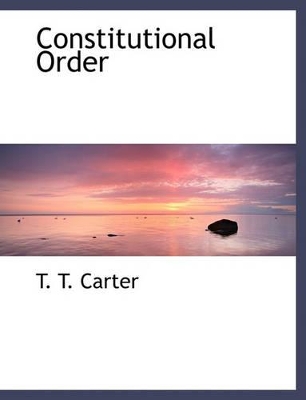 Book cover for Constitutional Order