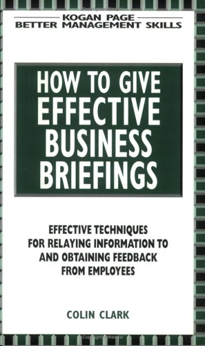 Book cover for Effective Business Briefings