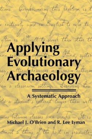 Cover of Applying Evolutionary Archaeology