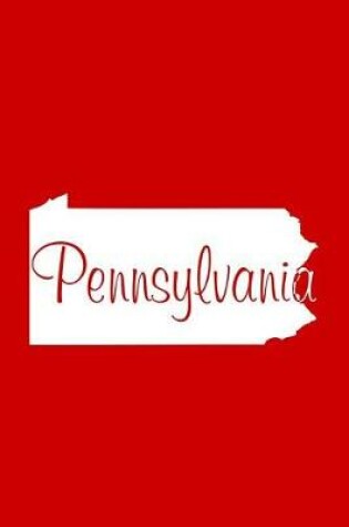 Cover of Pennsylvania - Red Lined Notebook with Margins