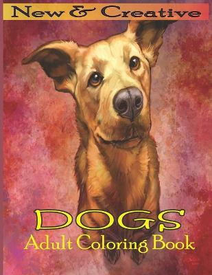 Book cover for Dogs Adult Coloring Book