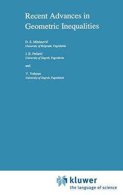 Book cover for Recent Advances in Geometric Inequalities