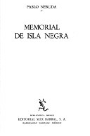 Cover of Memorial De Isla Negra