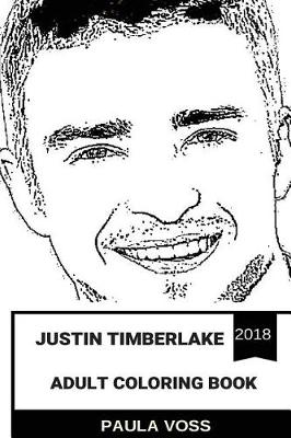 Book cover for Justin Timberlake Adult Coloring Book