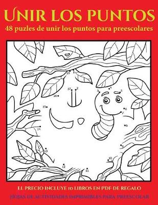 Book cover for Hojas de actividades imprimibles para preescolar (48 puzles de unir los puntos para preescolares)