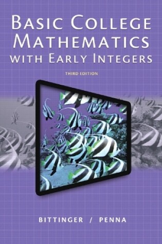 Cover of Basic College Mathematics with Early Integers